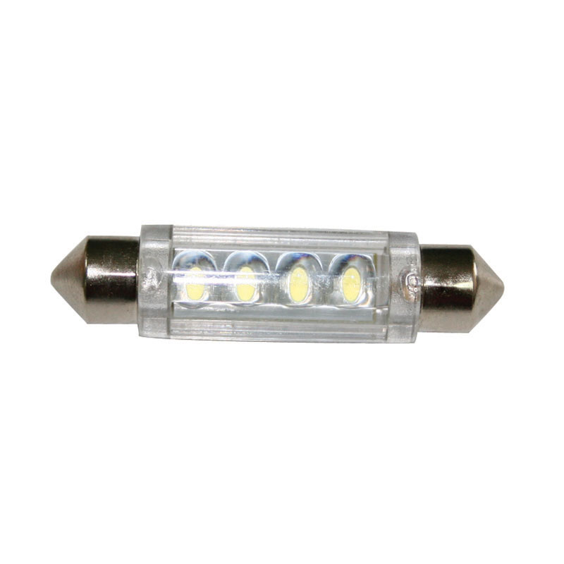 12伏灯泡，LED，T11 41毫米，白色--4LEDs image